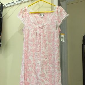Miss Elaine Nightgown pink and white toile
